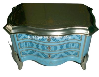 China Recycled Materials Top Makeup Gift Tin Box , Cosmetics Promotion Tin Box for sale