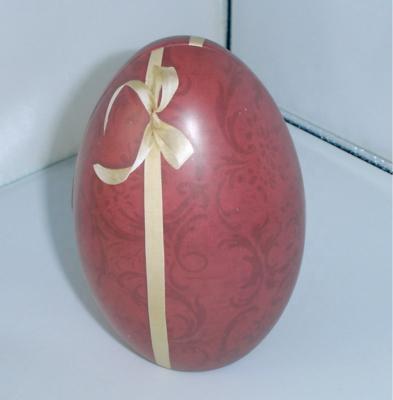 China Recycled Materials Easter Day Promotion Gift Egg Tin Box , Ball Tin Box for sale