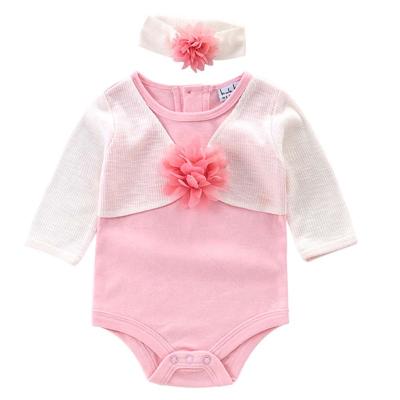 China Cozy Baby Clothes Long Sleeve Baby Rompers 100% Cotton Newborn Baby Clothes Romper With Button for sale