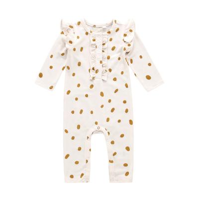 China 2022 62% Polyester 33% Rayon Cotton 5% Spandex Fabric Wholesale Accept Custom Baby Clothing Spot Pattern Babies Infant Romper Jumpsuit for sale