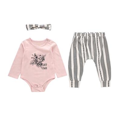 China Luxury Customized New Clothes For Baby Clothing Sets Newborn Girls 3 Piece Sets For Toddler Wearing for sale