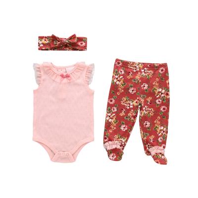 China OEM 100%COTTON Newborn Baby Clothes Short Sleeve Baby Jumpsuit Romper for sale