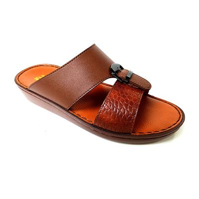 China Factory Wholesale Arabic Slipper Anti-odor Fashion Men's PU Sandals Arab Shoes for sale