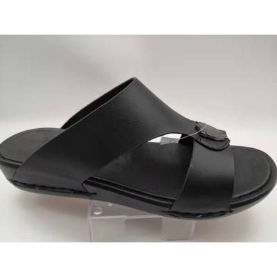 China Factory Wholesale Men's PU Man Shoes Breathable Slips Sandals Arab Slippers Shoes New Style for sale