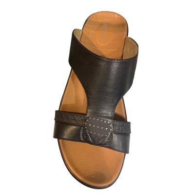 China Factory Price Luxury Round Man Sandal Arabic Slipper for sale