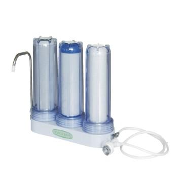 China Hotel 3 Stage Alkaline Home Water Filter Drinking Water Filter Water Purifier for sale