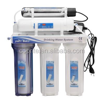 China Household Prefiltration KK-T-103 Water Filter Triple Filtration With UV Water Purifier for sale