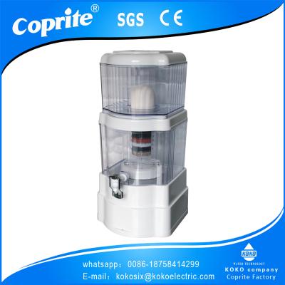 China Household Ceramic Mineral Water Pot Alkaline Prefiltration 22L Water Filter Countertop Water Filter Pot Alkaline Water Purifier for sale