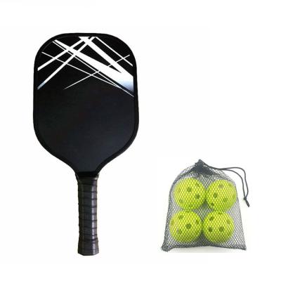 China Pickleball Sports Game Graphite Pickleball Paddle Package and Plastic Pickleball Racket Set for sale