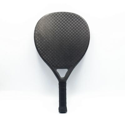 China 18K New Custom 18K Woven Paddle Carbon Fiber Logo Carbon Face+Carbon Frame+Soft EVA EVA Core Beach Tennis Racket Factory Price 2018 for sale