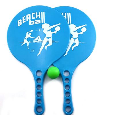 China Eason Sports Promotion Gift Plastic beach tennis racket /beach bat /beach paddle set with beach ball wholesale for sale