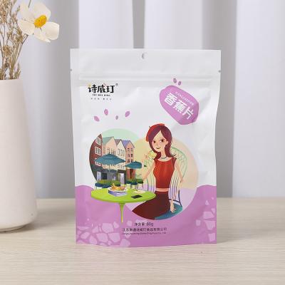 China Eco Recyclable Bags Smell Proof Ziplock Bag Aluminum Foil Backing Up Pouch Digital Printing Plastic Mylar Food Packaging for sale