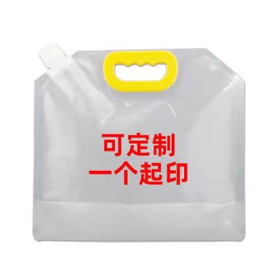 China 1 GALLON 3L/5L Disposable Stand Up Water Beverage Bag Spout Pouch With Spout For Liquid Packaging Plastic Bag for sale