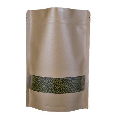 China Disposable Customization Multi Size Rectangle Kraft Paper Bag With Window for sale