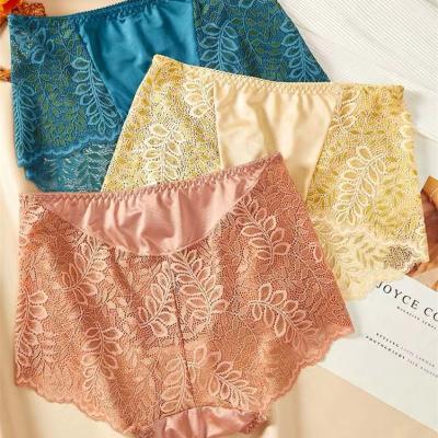 China Anti-Bacterial Wholesale High Waist Briefs Soft Woman Las Bragas Majtki Panties Ladies Underwear Large size panties Lace Panties For Women for sale