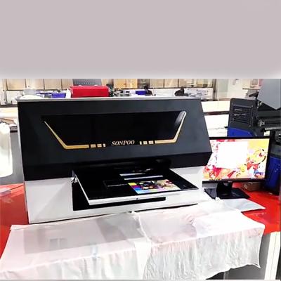 China 5060 indoor outdoor custom advertising app operating impresora Cmyk+V a3 a4 cover printing machine mobile uv printer digital phone case flatbed doublehead uv printer for sale