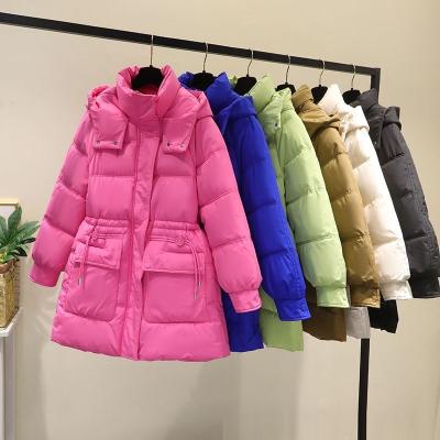 China Waterproof Long Winter Coat For Colder Women Jacket Cotton Padded Warm Thicken Ladies Coats Parka Womens Jackets for sale