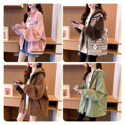 China Sustainable Hooded Coats Cotton Winter Jacket Womens Outwear Coat Warm Outwear Floral Print Hooded Pockets Vintage Oversize Coats for sale