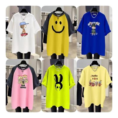 China Anti-wrinkle Wholesale 2023 summer new women's short-sleeved t-shirt fashion plus size women's loose t-shirt for sale