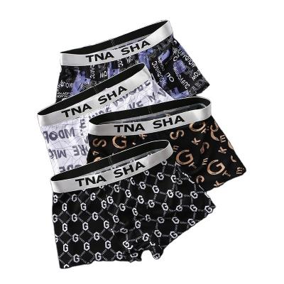 China Anti-Bacterial Factory Hot Selling Men's Underwear Fashion Briefs Spliced Boxer Briefs Men's Wholesale for sale