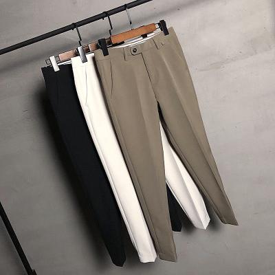 China Anti-wrinkle Wholesale of men's small foot suit pants and casual trousers in spring and autumn for sale