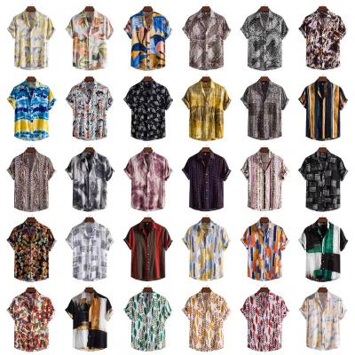 China Anti-pilling 2023 Resort Spring Summer Shirts Men's Printed Beach Short Sleeve Men's Hawaiian Shirt for sale