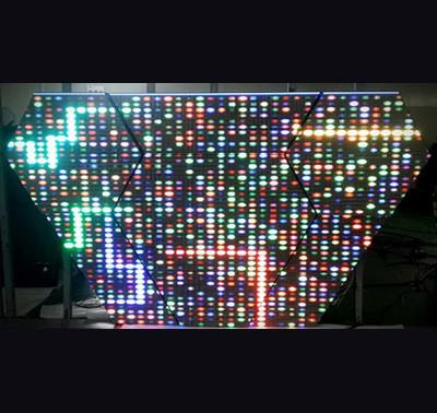 China Alquiler P6 Exhibición LED al aire libre Creativa Buho alienígena en forma de 16x16 puntos en venta