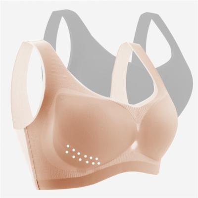 China Wholesale Breathable Ice Silk Yoga Underwear Large Size Bra 7 XL Plus Size Sports Quick Dry Running Bra for sale