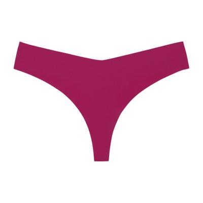 China Breathable sexy pink seamless thong young ladies T-back underwear thongs for girls panties high quality for sale