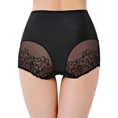 China Fat Women Ladies Sexy Lace Panties High Waist Breathable Underwear Plus Size Briefs Girls Seamless Panties Logo Printed Panties Custom Made for sale