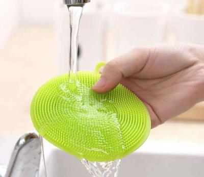 China A viable drop shipping multifunctional silicone dishwashing brush, heat resistant pot mat, coaster for sale