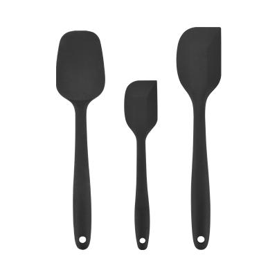 China Viable BPA Free Kitchenware Cooking Tool Kit Non-Stick Silicone Scraper Spatula For Cooking Drop Shipping for sale