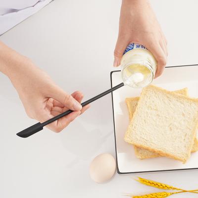 China Mini Viable Silicone Tip Spatula Lengthened Double Head Cosmetic Spatula Cream Spatula Bottle Spoon Cake Knife for sale