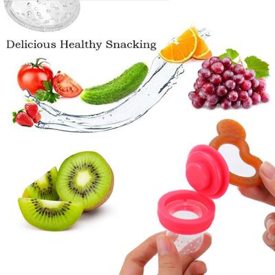 China Food Grade Silicone Eco-Friendly Baby Food Feeder Baby Fruit Feeder Eco-Friendly Pacifier for sale