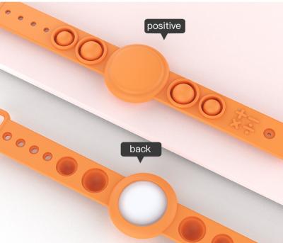 China Hot-selling Anti-fall AirTag silicone fingertip toy bracelet tracker silicone cover device rodent control protective bracelet for sale