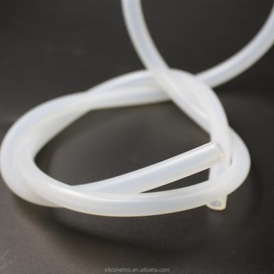 China Light In Weight Silicon Tube Food Grade Silicone Rubber Tube Soft Transparent Flexible Hose 4*5mm*1m for sale