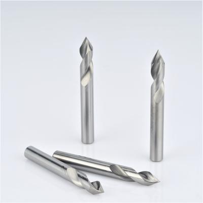 China Tungsten Cobalt Alloy Hei Chow CNC Tungsten Carbide Spotting Drills 60 90 120 Degree For Metal Holemaking for sale