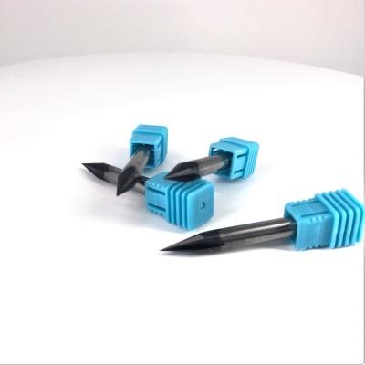 China HEI CHOW Customized Professional CNC 4 Flutes Carbide Engraving Cutter Metal Plastic Wood Bit Cutting Tools for sale