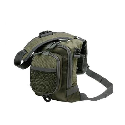 China UNIVERSAL Olive Vest Chest Bear Cove Fishing Vest Fly Fishing Vest Small Sling Bag for sale