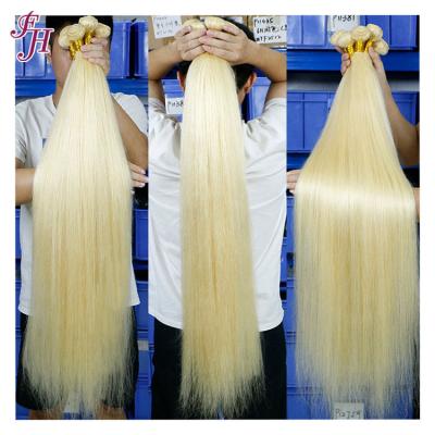 China Silky Straight Wave FH Cuticle Aligned 613 Raw Unprocessed Virgin Hair India Bundles 613 Blonde Virgin Hair Extension 613 Blonde Hair Bundles for sale