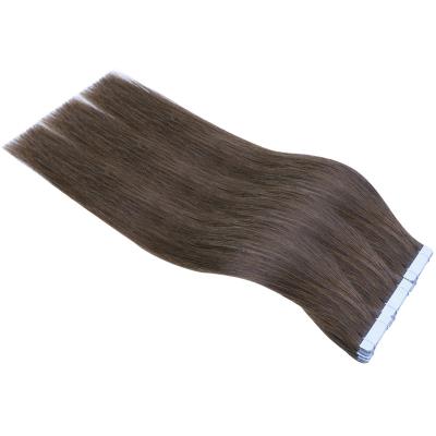 China Human Inch Pulled Virgin Remy Hair Extension 4*1cm Double Tape Hair Extension 16-24 Inch In Stock No Short Hair for sale