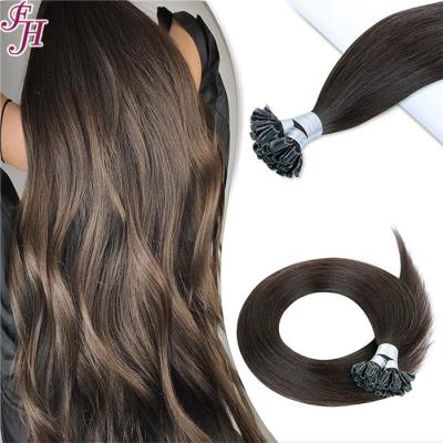 China Silky Straight FH Wave Hair U Tip 100% Blonde Hair Keratin Platinum U Tip Hair Extensions Sale In USA for sale