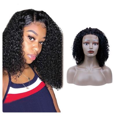 China FH Factory Barely Shedding Soft Smooth Thick Straight Lace Up Raw Lace Front Wig With Baby Hair Deep Curly Wig 180 Density HD 13x6 Full Hair for sale