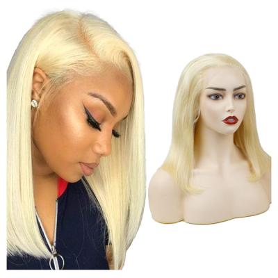 China FH Hair Extension Short HD Wig Soft Smooth Thick Bob Wig For Black Women Bob Wig Transparent Lacefront Virgin Hair Shedding for sale