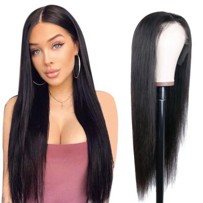 China FH Glueless 13x4 100% Virgin Malaysian Natural Silk Top Human Hair Full Lace Wig Soft Thick Smooth Shedding Barely Shedding Wig for sale