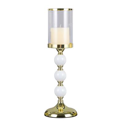 China Creative Metal Crystal Candle Holder Factory Wholesale European Style Candlesticks For Home Decoration Wedding ZX403 for sale