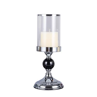 China Creative Metal Crystal Candle Holder Factory Wholesale European Style Candlesticks For Home Decoration Wedding ZX406 for sale