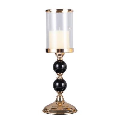 China Creative Metal Crystal Candle Holder Factory Wholesale European Style Candlesticks For Home Decoration Wedding ZX420 for sale