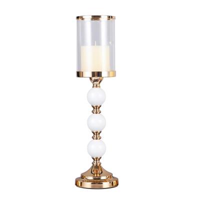 China Creative Metal Crystal Candle Holder Factory Wholesale European Style Candlesticks For Home Decoration Wedding ZX423 for sale