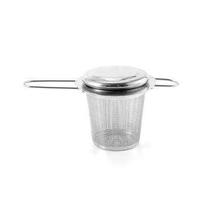 China WITH LID China Factory Direct 304 18/8 Stainless Steel Loose Leaf Tea Infuser Filter For Hanging On Teapots Cups for sale